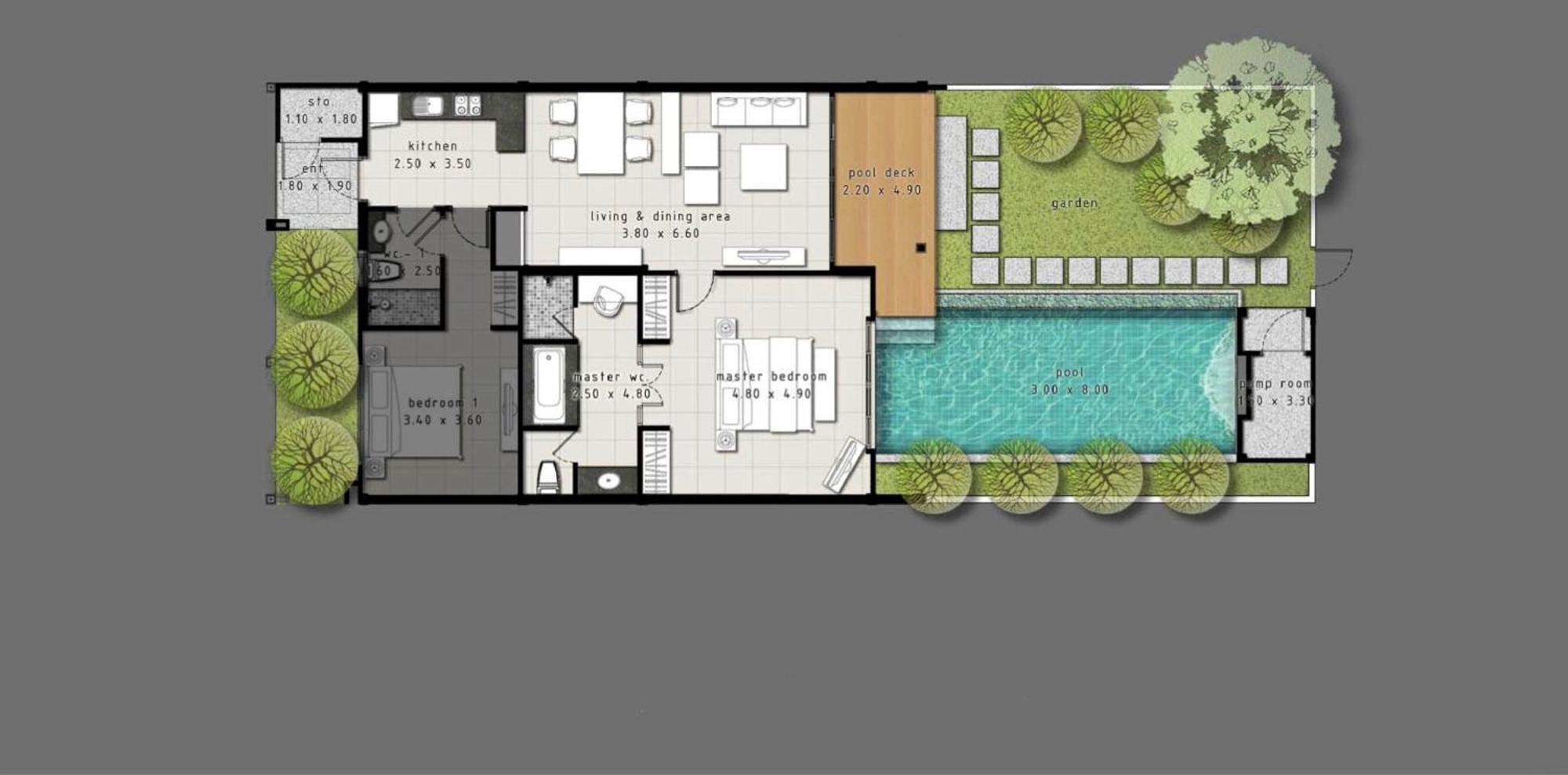 One Bedroom Onyx Villa Nai Harn Bagian luar foto